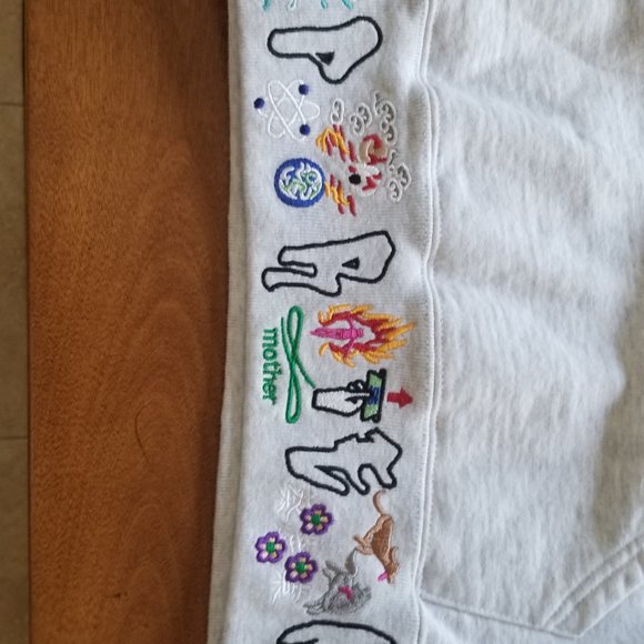 Supreme Hooded Sweatshirt with Custom lettering and Flowing! - Picture 2 of 5